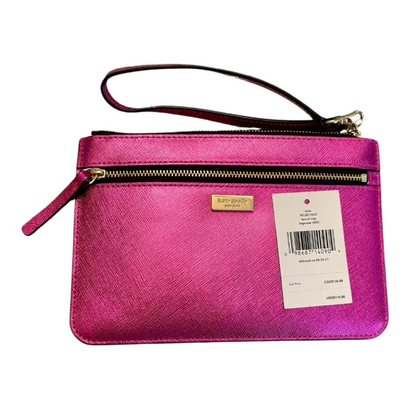 Kate Spade Laurel Way Tinie Wristlet Baja Rose NWT